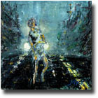 "Lone Runner" a.k.a. "Terry Fox" Original Art (Oil Painting)