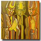 "Three Priests" Original Art (Oil Painting)